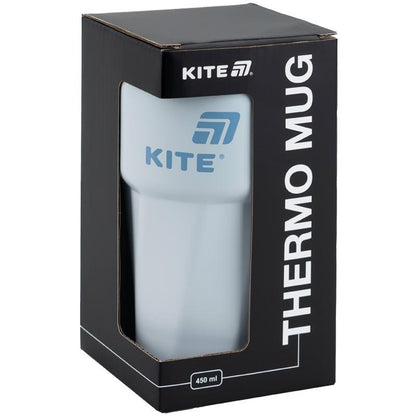 Термокружка Kite 450 мл сіро-блакитна K25-1220-2