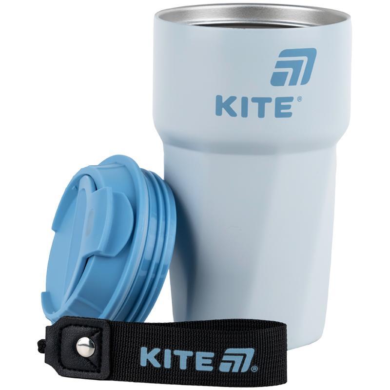Термокружка Kite 450 мл сіро-блакитна K25-1220-2