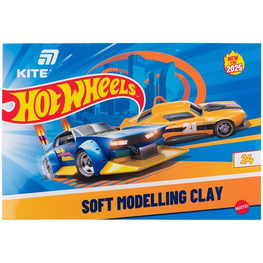 Пластилін Kite Hot Wheels HW25-089 24 кольори