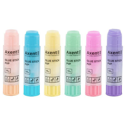 Клей-карандаш Axent Pastelini PVP 15 г 7142-a