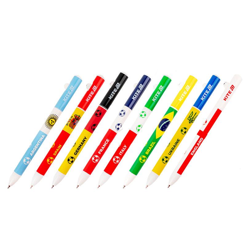 Ручка кулькова автоматична Football nations K25-029