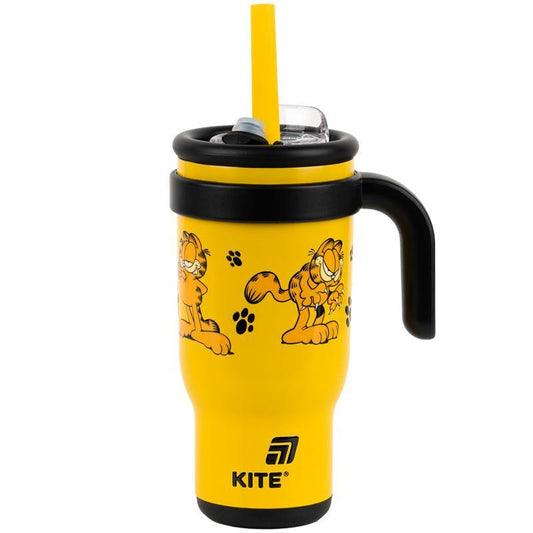 Термокружка з трубочкою Kite Garfield 530 мл GF25-1266
