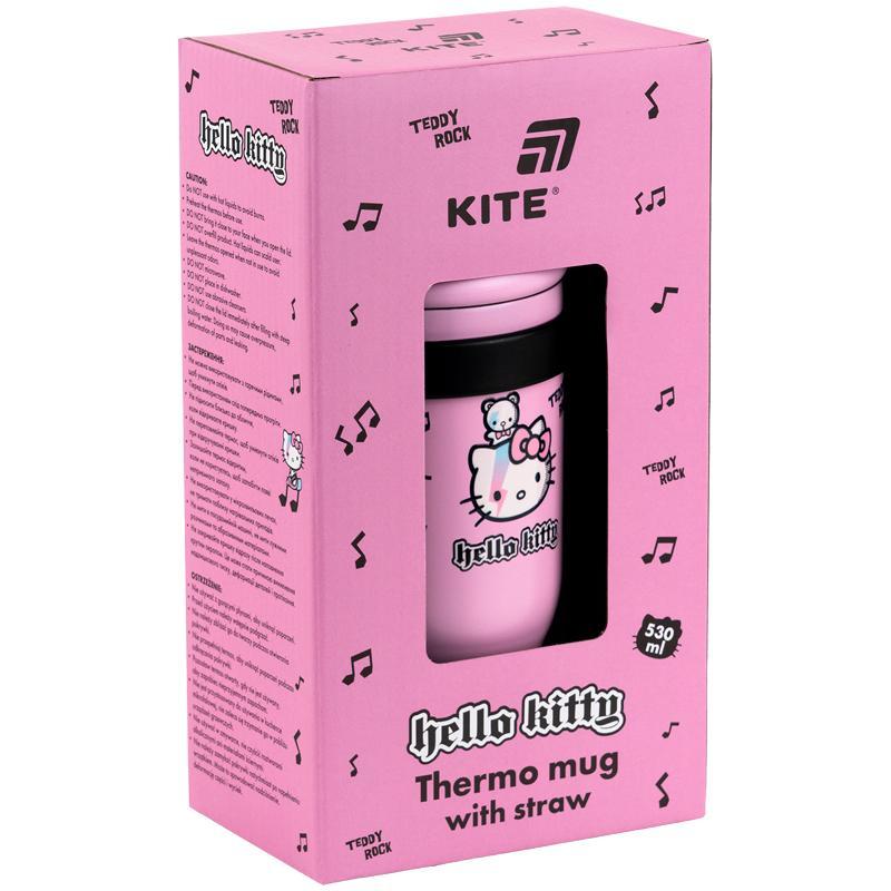 Термокухоль з трубочкою Kite 530 мл Hello Kitty HK25-1266