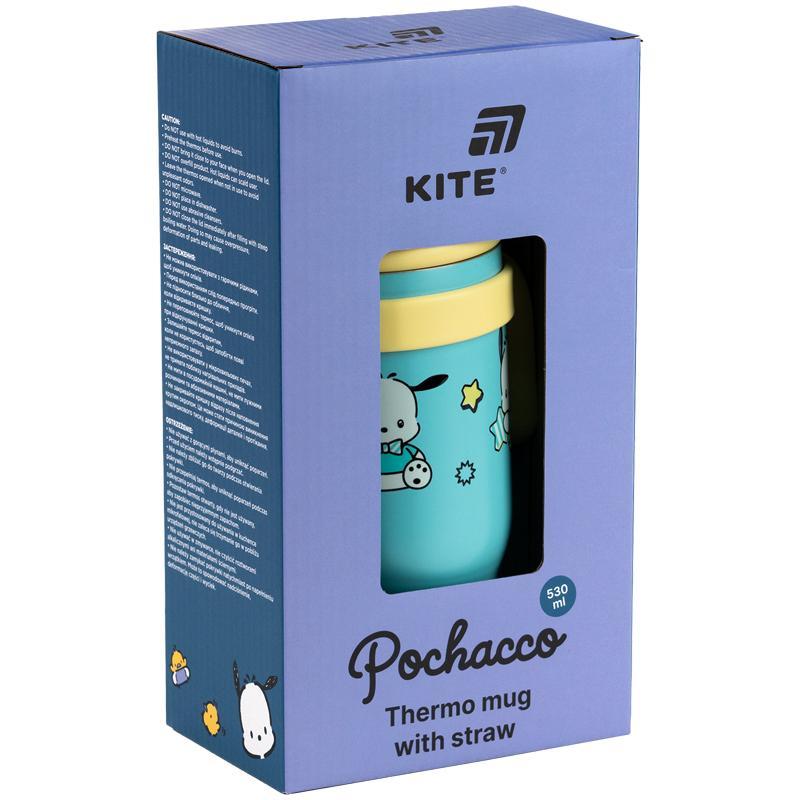 Термокухоль з трубочкою Kite 530 мл Pochacco PC25-1266