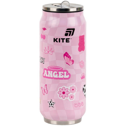Термочашка з трубочкою Kite 500 мл Angel K25-1264-2