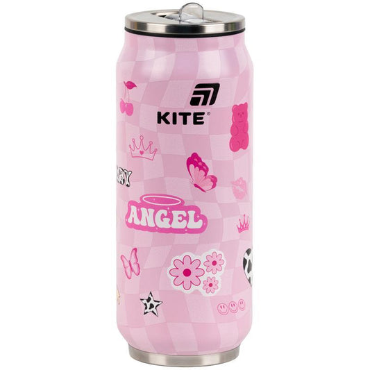 Термочашка з трубочкою Kite 500 мл Angel K25-1264-2