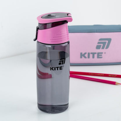 Пляшечка для води Kite K25-401-1, 550 мл, сіра
