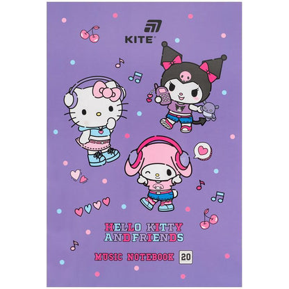 Зошит для нот Kite Hello Kitty, A4, 20 аркушів, HK26-404