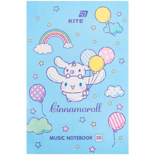 Зошит для нот Kite Cinnamoroll, A4, 20 аркушів, CR26-404