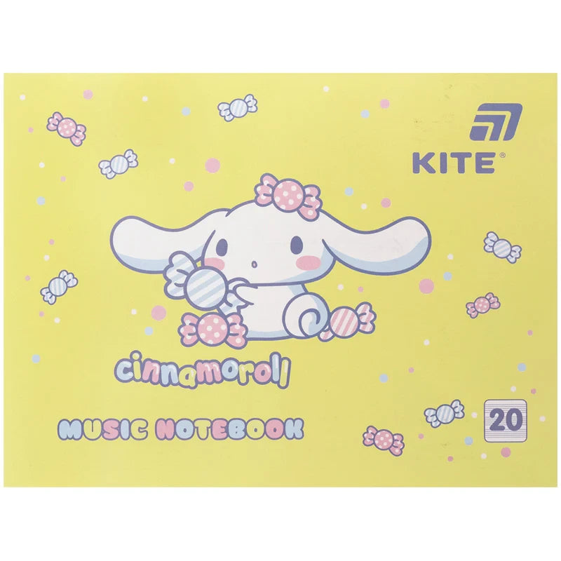 Зошит для нот Kite Cinnamoroll, А5, 20 аркушів, CR26-405