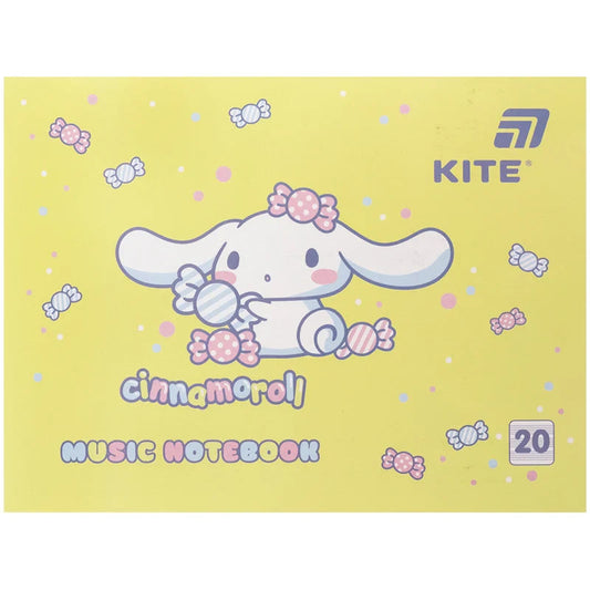 Зошит для нот Kite Cinnamoroll, А5, 20 аркушів, CR26-405