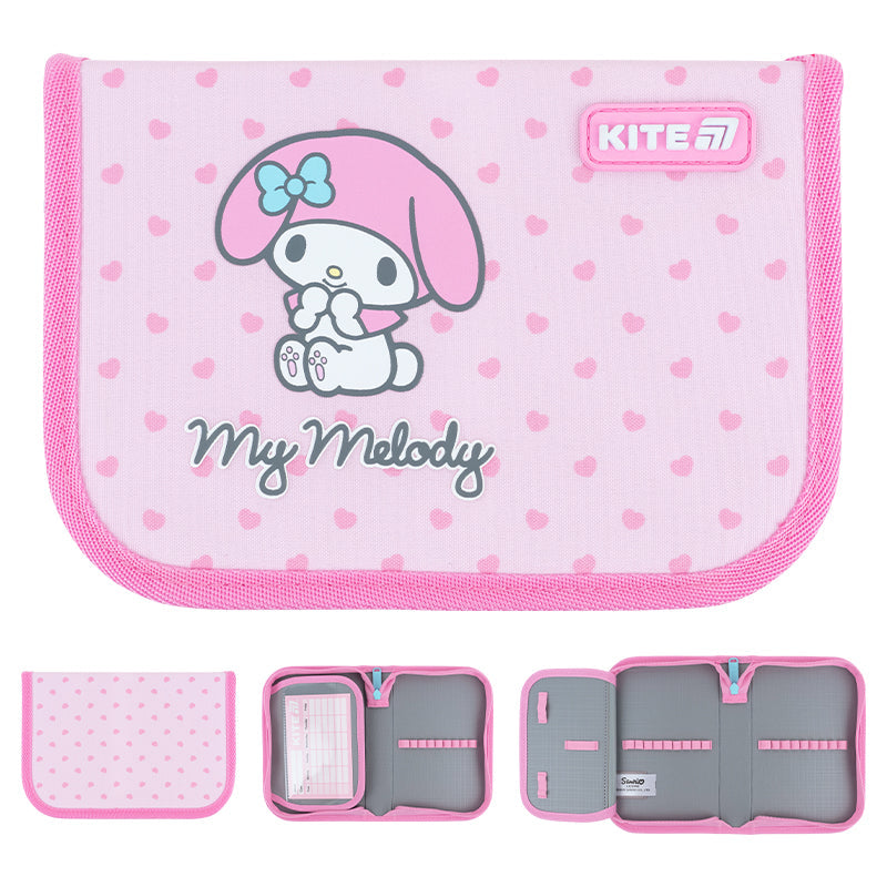 Пенал без наповнення Kite Hello Kitty HK26-621-3, 1 відділення, 1 відворот