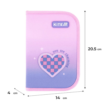 Пенал без наповнення Kite Charming K26-621-1, 1 відділення, 1 відворот