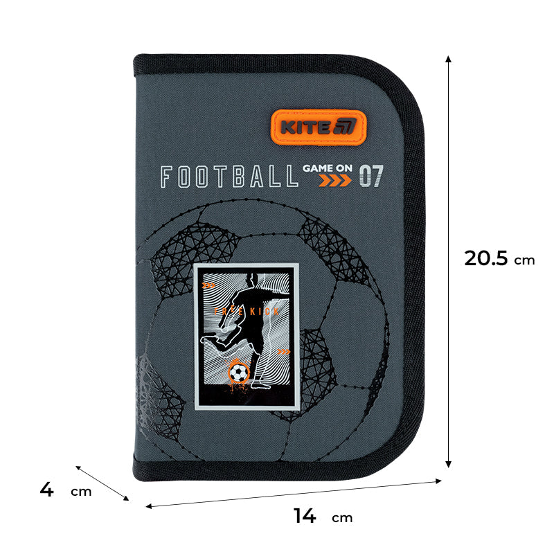 Пенал без наповнення Kite Goal K26-621-2, 1 відділення, 1 відворот