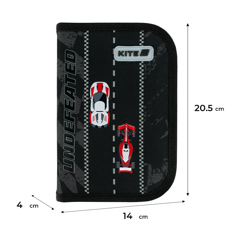 Пенал без наповнення Kite Race&Win K26-621-4, 1 відділення, 1 відворот