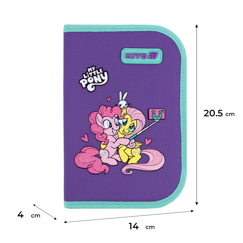 Пенал без наповнення Kite My Little Pony LP26-622, 1 відділення, 2 відвороти