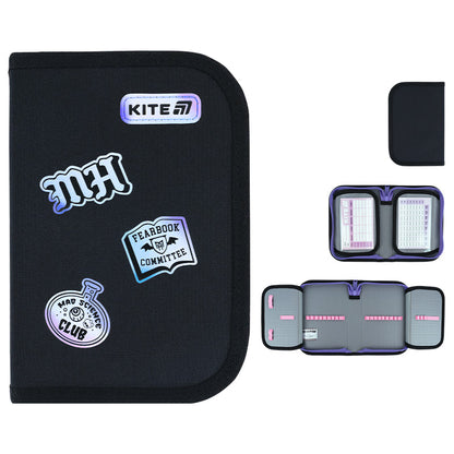 Пенал без наповнення Kite Monster High MH26-622, 1 відділення, 2 відвороти