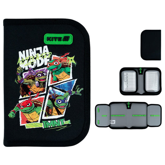 Пенал без наповнення Kite Ninja Turtles NT26-622, 1 відділення, 2 відвороти