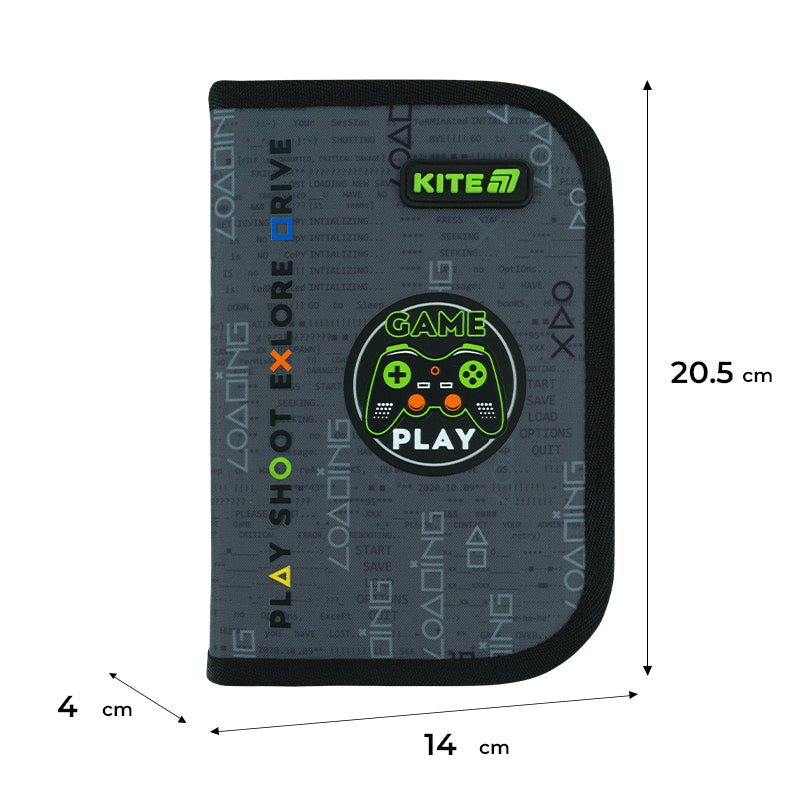Пенал без наповнення Kite Good Game K26-622-2, 1 відділення, 2 відвороти