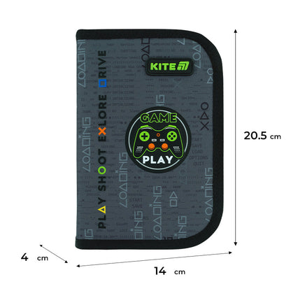 Пенал без наповнення Kite Good Game K26-622-2, 1 відділення, 2 відвороти