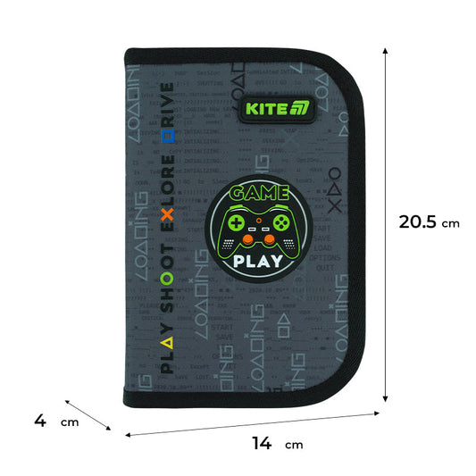 Пенал без наповнення Kite Good Game K26-622-2, 1 відділення, 2 відвороти