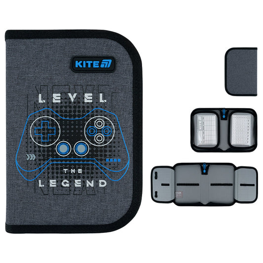 Пенал без наповнення Kite Level UP K26-622-6, 1 відділення, 2 відвороти