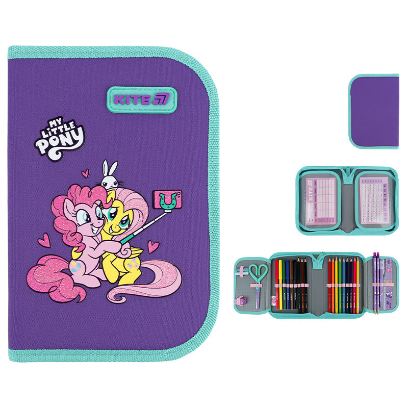 Пенал з наповненням Kite My Little Pony LP26-622H, 1 відділення, 2 відвороти