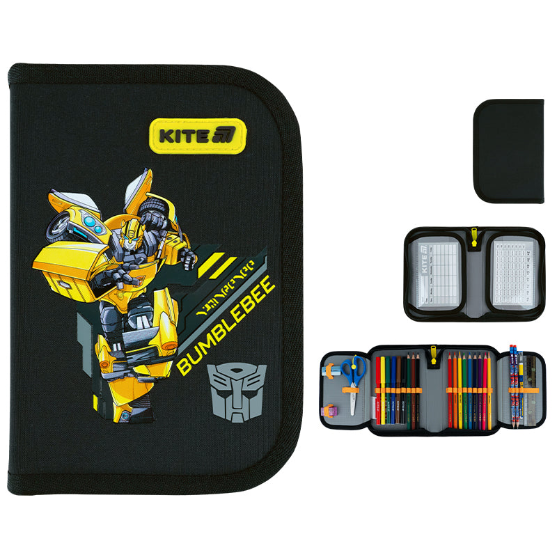Пенал з наповненням Kite Transformers TF26-622H, 1 відділення, 2 відвороти