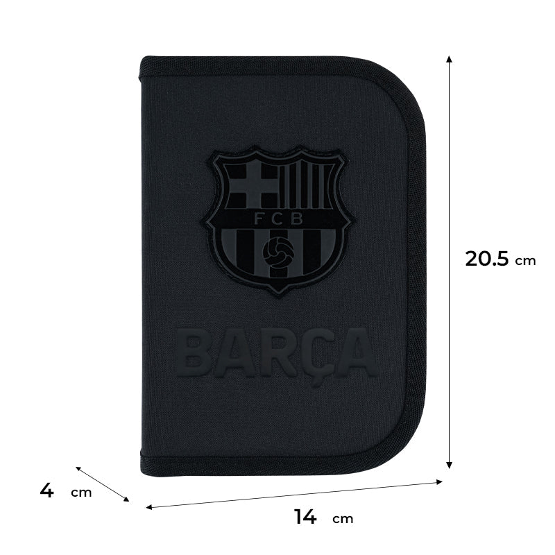 Пенал з наповненням Kite FC Barcelona BC26-622H, 1 відділення, 2 відвороти