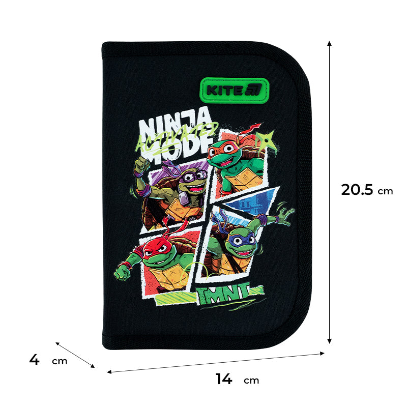 Пенал з наповненням Kite Ninja Turtles NT26-622H, 1 відділення, 2 відвороти