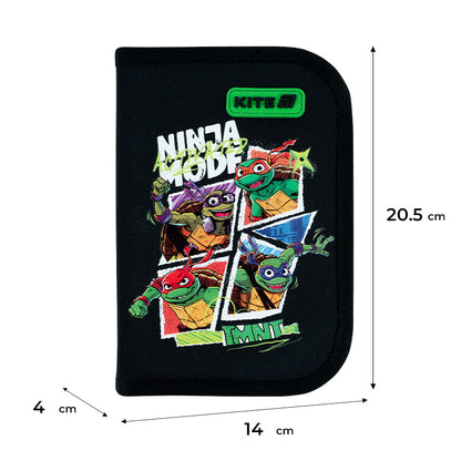 Пенал з наповненням Kite Ninja Turtles NT26-622H, 1 відділення, 2 відвороти