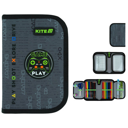 Пенал з наповненням Kite Good Game K26-622H-2, 1 відділення, 2 відвороти