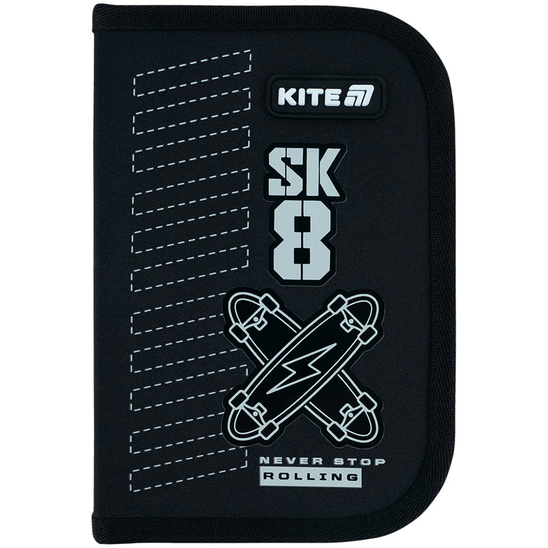 Пенал з наповненням Kite Skate K26-622H-4, 1 відділення, 2 відвороти