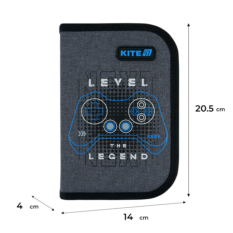 Пенал з наповненням Kite Level UP K26-622H-6, 1 відділення, 2 відвороти