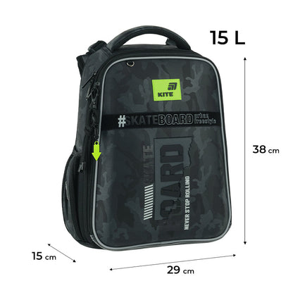 Рюкзак шкільний каркасний Kite Education SK8 Board K26-531M-2