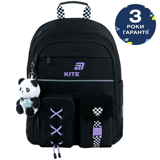 Рюкзак шкільний Kite Education Panda Love K26-584M-2