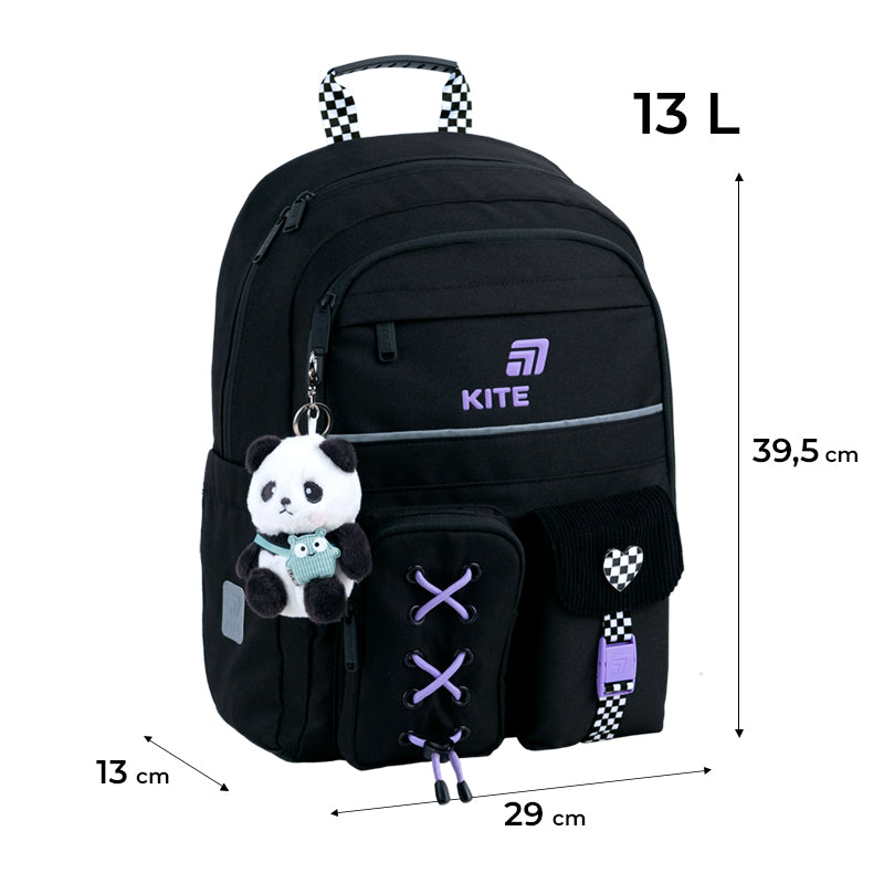 Рюкзак шкільний Kite Education Panda Love K26-584M-2