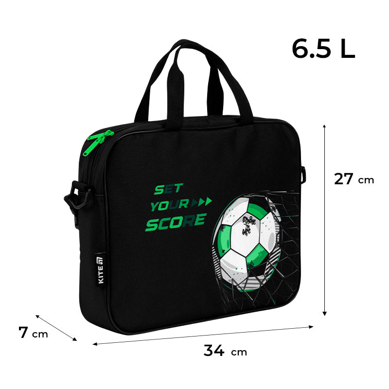 Шкільна текстильна сумка Kite Football K26-589-2