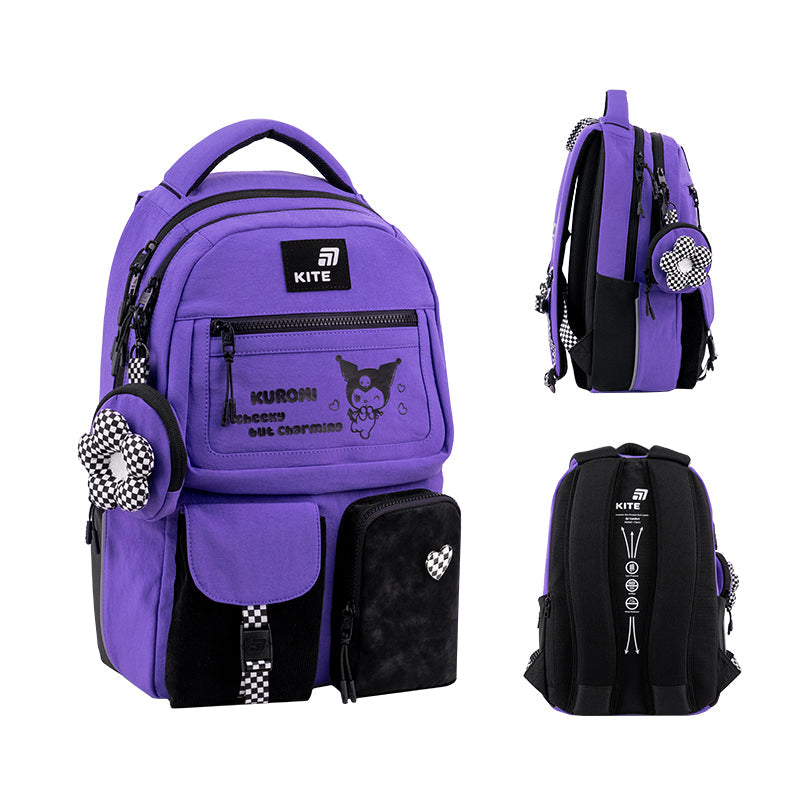 Рюкзак Kite Education teens Kuromi HK26-2587M-1