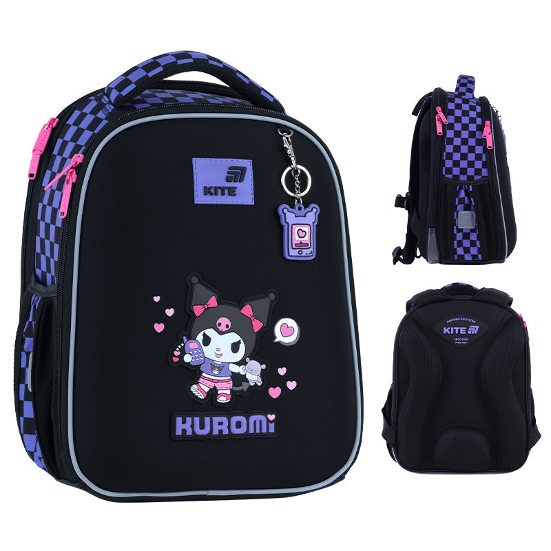 Шкільний набір Kite Education Kuromi SET_HK26-555S-3 (рюкзак, пенал, сумка)
