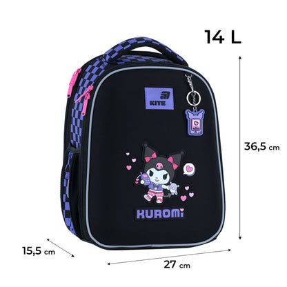 Шкільний набір Kite Education Kuromi SET_HK26-555S-3 (рюкзак, пенал, сумка)