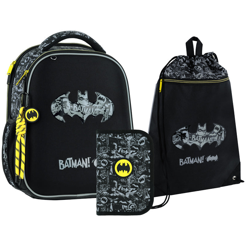 Шкільний набір Kite Education DC Comics SET_DC26-555S (рюкзак, пенал, сумка)