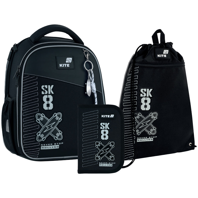 Шкільний набір Kite Education Skate SET_K26-555S-7 (рюкзак, пенал, сумка)