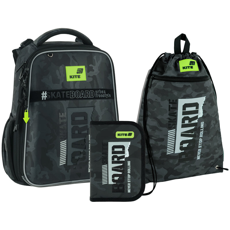 Шкільний набір Kite Education SK8 Board SET_K26-531M-2 (рюкзак, пенал, сумка)