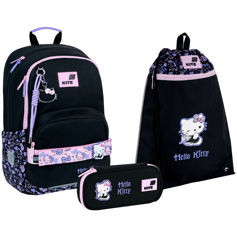 Шкільний набір Kite Education Hello Kitty SET_HK26-585M (рюкзак, пенал, сумка)