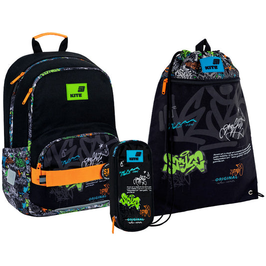 Шкільний набір Kite Education Street Style SET_K26-585M-4 (рюкзак, пенал, сумка)