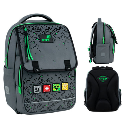 Шкільний набір Kite Education Pixel SET_K26-772M-2 (рюкзак, пенал, сумка)