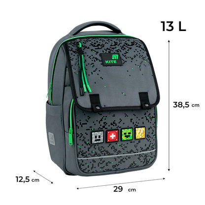 Шкільний набір Kite Education Pixel SET_K26-772M-2 (рюкзак, пенал, сумка)