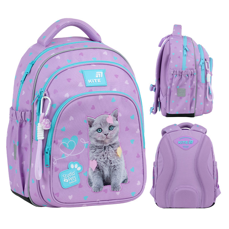 Шкільний набір Kite Education Studio Pets SET_SP26-763S (рюкзак, пенал, сумка)