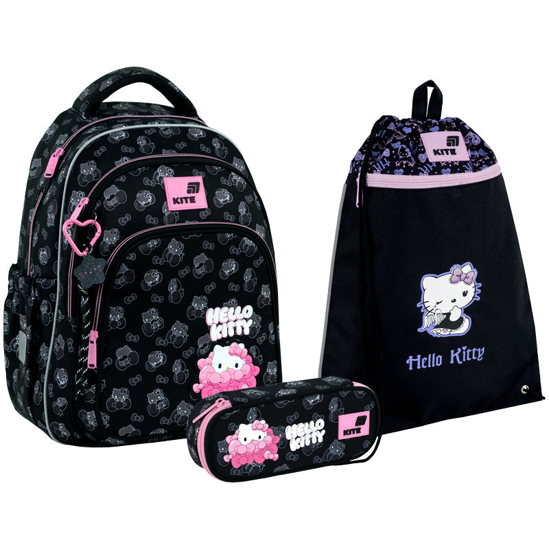 Шкільний набір Kite Education Hello Kitty SET_HK26-763M (рюкзак, пенал, сумка)